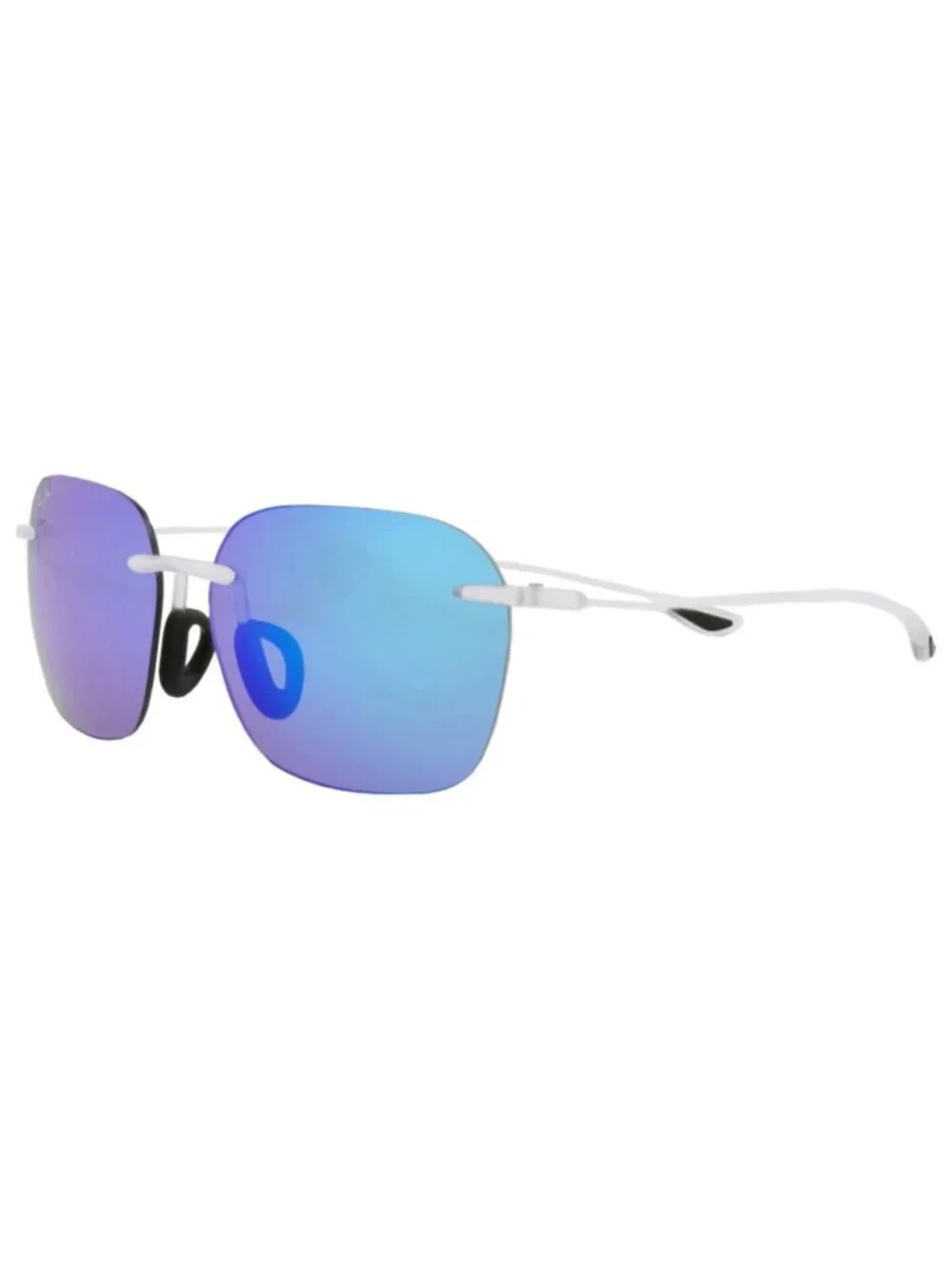 New Maui Jim Women's Sunglasses Square Rectangle Nylon Frame Unisex White White